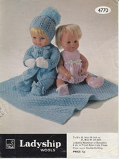 DOLL OUTFITS & PRAM RUG~TO FIT