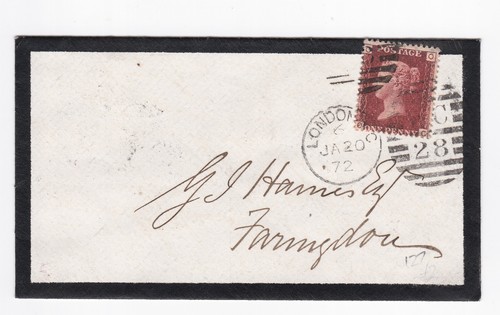 1872 fine penny red - 1872, 1d