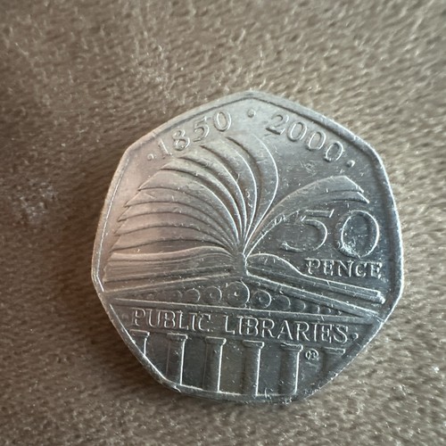 50p coin 2000 - uk, public