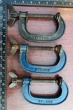 3 x Record G Clamps - 3”