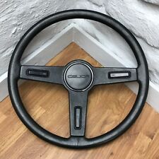 Genuine Toyota Celica TA40 black leather-look steering wheel. A40, RA40, GT, 3A