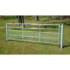 Heavy Duty Galvanised Metal Field Farm Gate Half Mesh Dogs Lamb Fence With Latch
