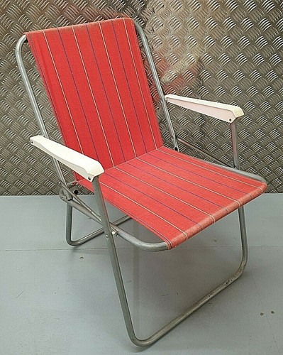 Vintage striped deck chair - vintage,