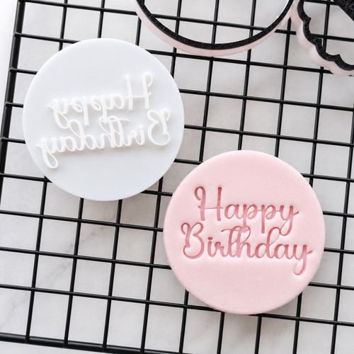 Happy birthday cookie - birthday, stamp