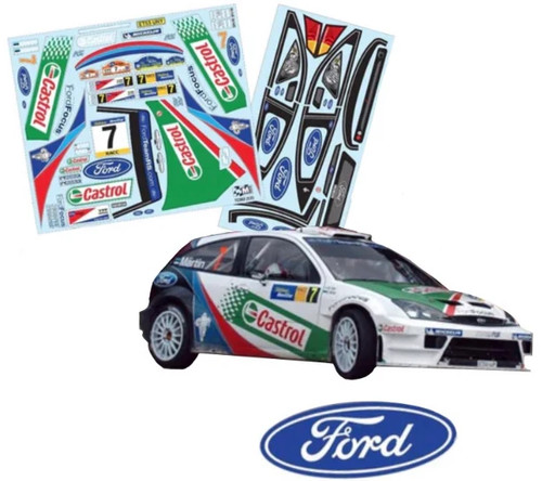 Ford focus castrol decal set - ford,