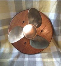 VINTAGE , BRONZE 3 BLADE PROPELLER  , DISPLAY