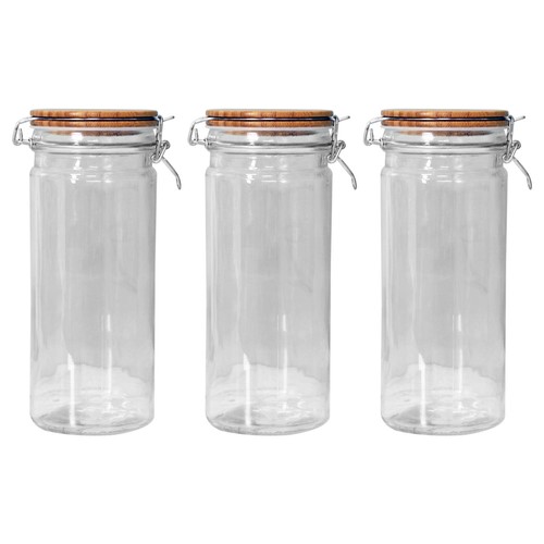 Glass storage jar - glass,