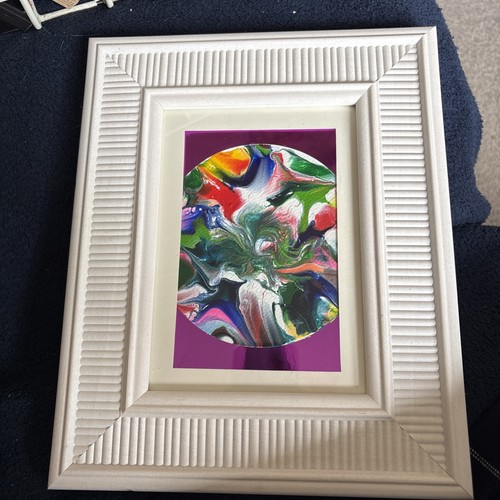 Small framed abstract - small,