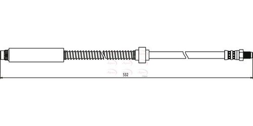 Apec front brake hose for - apec,