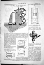 Old Print Maccoll Riveting Machine Muir 1878 Cochran Pope Vessels Siemens 19th