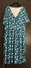 Popsy Prince Peace Dove Gathered Wrap Midi Size 22 Dress