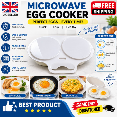Microwave egg cooker round - cooker,