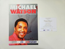 Michael Watson Testimonial Evening - Boxing Programme & Ticket - 8th July, 2002