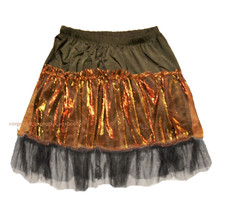 NET PETTICOAT SKIRT BRONZE