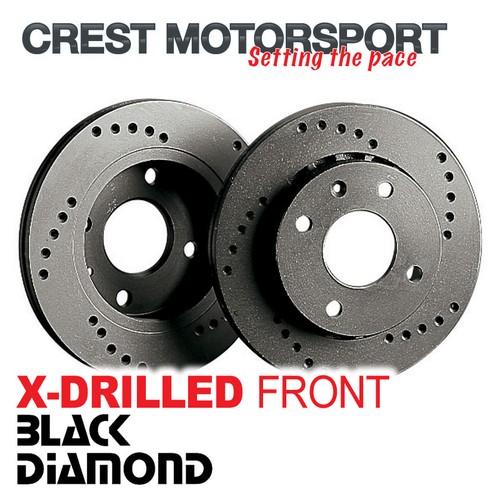 Black diamond drilled vented - black, x-drilled