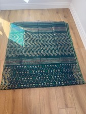 Handmade blue Jamdani Saree