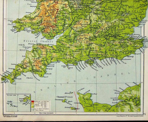 Old vintage print 1935 map - vintage,