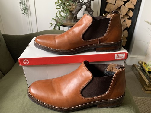 Rieker men leather brown - men's,