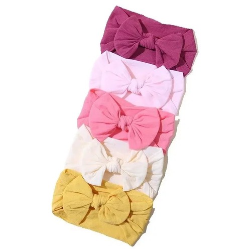 5pcs baby headbands soft - 5pcs,