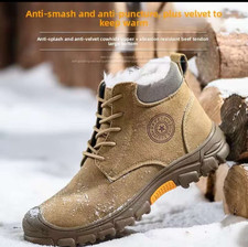 Men’s winter Fleece Lined Safety Work Shoes