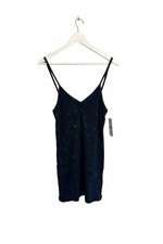 141 Rail pull Urban Outfitters BDG Mini Ribbed Dress NWT RRP £34 Size L 12