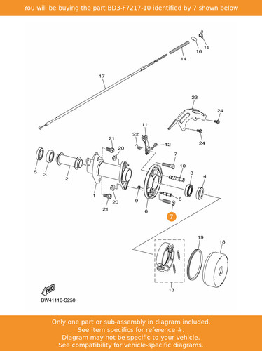 Yamaha bolt bd3 - bolt,, bd3-f7217-10