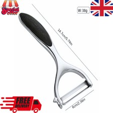 Heavy Duty Chrome Alloy Kitchen Potato Peeler Fruit Vegetable Rapid Slicer UK