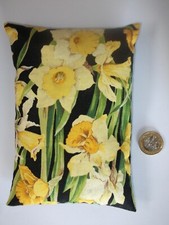 Daffodil cotton fabric LAVENDER SLEEP PILLOW -  Filled with Lavender