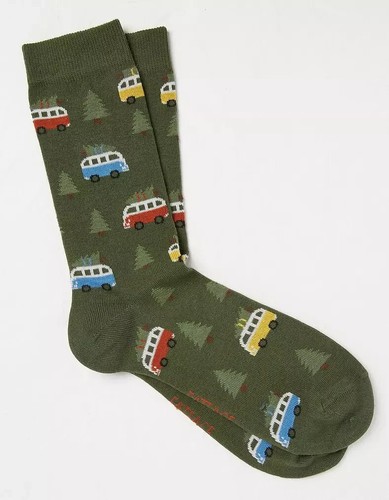 Camper van woodland socks - vw,