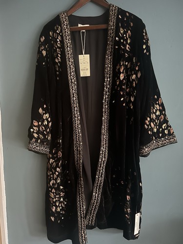 Monsoon black velvet sequin - black,