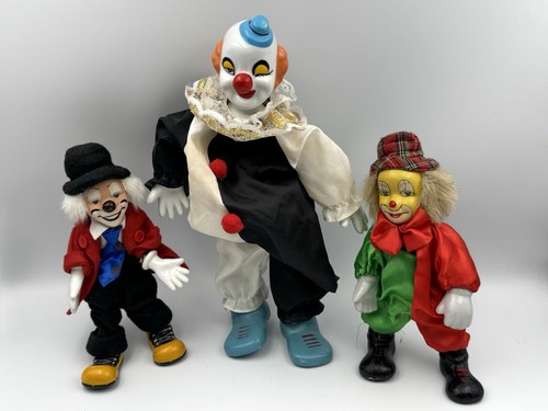 Vintage ceramic head clown - vintage,