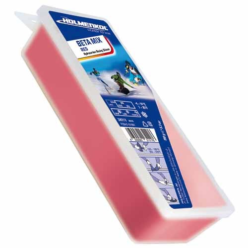 Holmenkol betamix red ski wax - red,