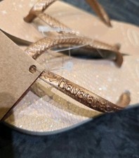 Childrens Gold Havaianas NEW