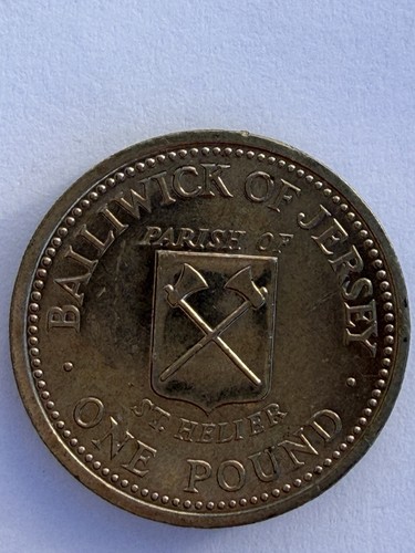 Jersey one pound coin - one,