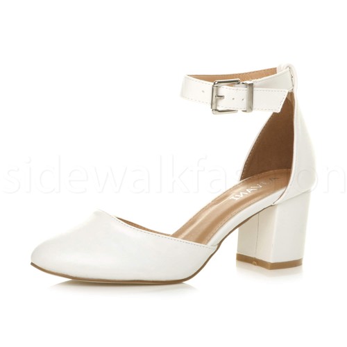 Womens ladies low mid - , heel