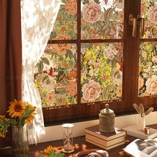 1pcs Retro Floral Glass