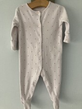 BABY GIRLS NEXT Small Rose Print One Piece Outfit Baby Girls Clothing 0-3 Mths