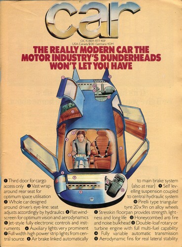 Car magazine october - magazine, 1977
