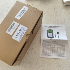 Digital temperature controller heating mat for reptiles and greenhouses.