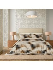 Harlequin Oscillation Striped Super King Duvet Cover Charcoal/Multi (Laundered)