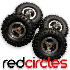 4.10-4 MINI QUAD BIKE WHEELS SET, TYRES, TUBES, HUBS INC. 47cc 49cc MINIMOTO ATV