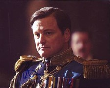 COLIN FIRTH Signed 8x10 THE KING'S SPEECH Photo w/ Hologram COA