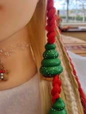 Christmas Tree Dreadlock Beads Hair Accessories