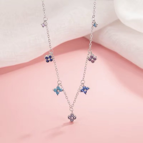 925 sterling silver - silver, clover