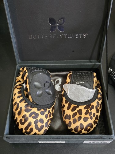 Leah tan leopard - leopard, butterfly