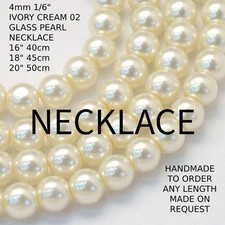Handmade 4mm glass - handmade, pearl