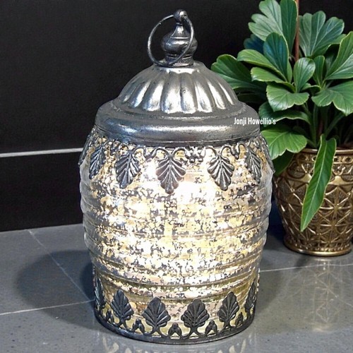 Moroccan lantern led silver - moroccan,