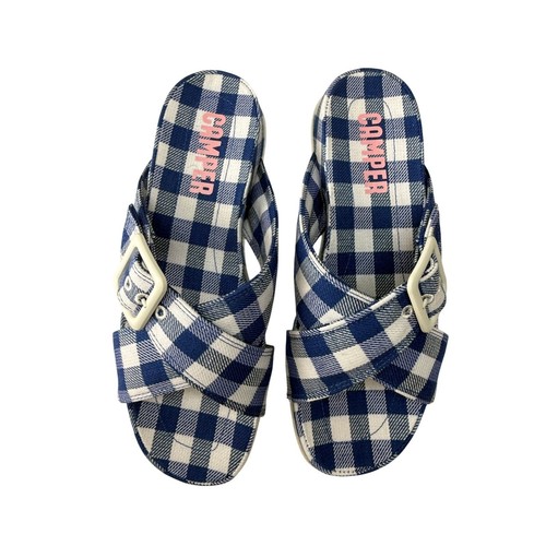 Camper atonik gingham slide - gingham,