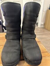UGG® AUSTRALIA SUTTER WATER-RESISTANT LEATHER BOOTS UK 5.5 EU 38 USA 7 RRP £245