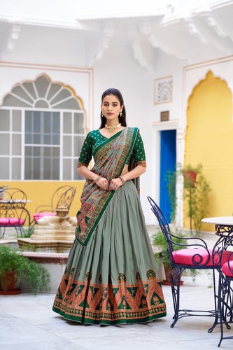 Kalamkari bollywood lehenga - kalamkari,